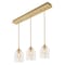Afx William 3 Light Linear Pendant, Medium Base 120V, Satin Brass WMMP08MBSBLNR3 - alternate 1